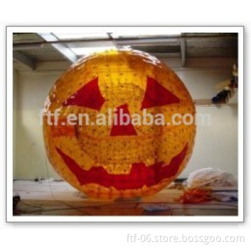 Cool pumpkin zorb ball for Halloween